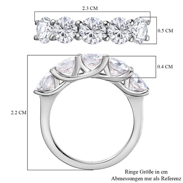 Moissanit Ring - 2 ct. image number 4