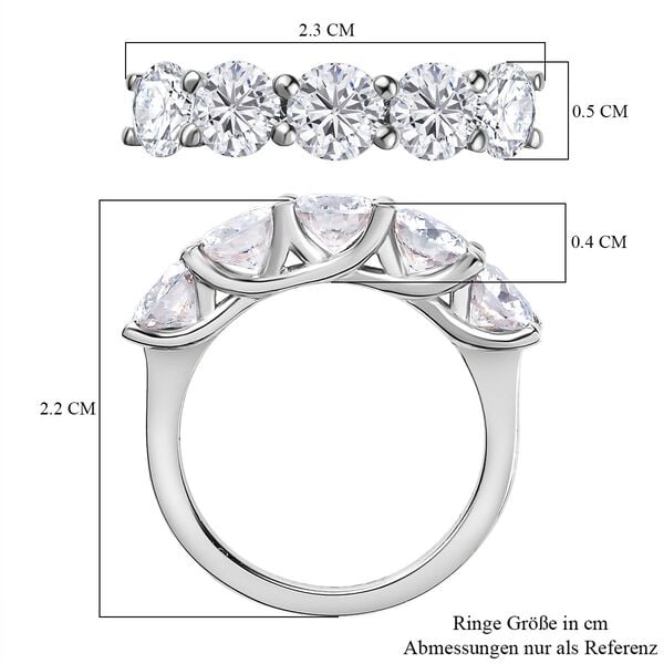 Moissanit Ring - 2 ct. image number 4