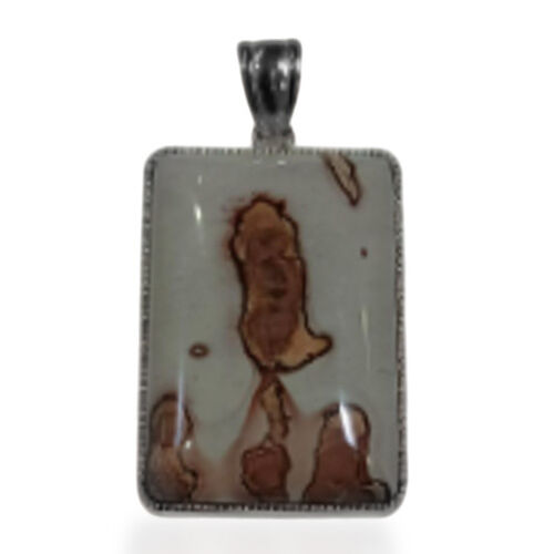 Roter Bild Jasper Anhänger ca. 120,00 ct. image number 0