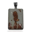 Roter Bild Jasper Anhänger ca. 120,00 ct.