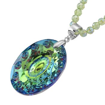 Gr&uuml;ner Kristall Schmuckset