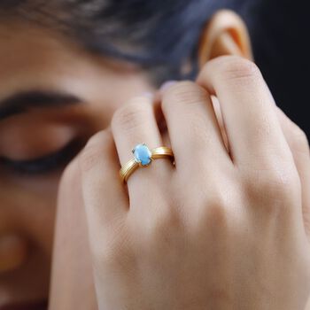 Nat&uuml;rlicher, amerikanischer Sleeping Beauty T&uuml;rkis-Ring - 0,74 ct.