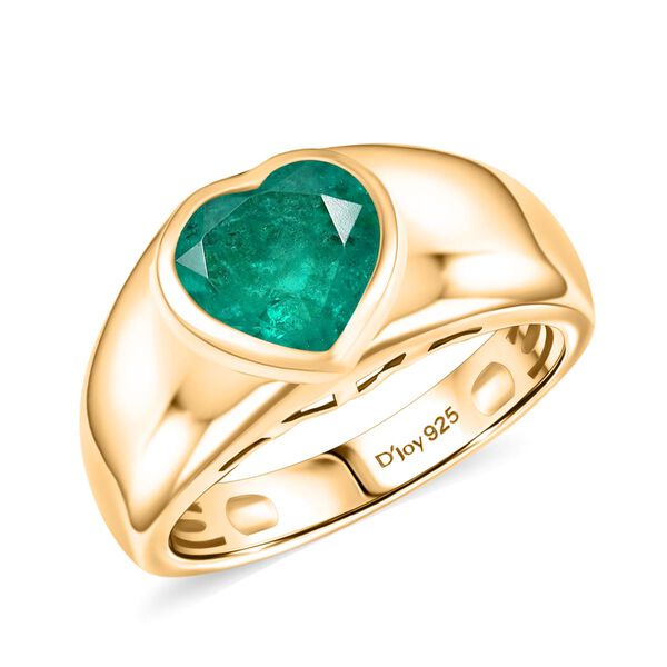 D'Joy Smaragd Triplett Quarz Ring - 2,18 ct. image number 4