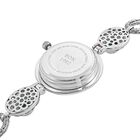 Royal Bali Kollektion - natürliche Sleeping Beauty Türkis-Armbanduhr in Silber image number 4