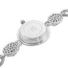 Royal Bali Kollektion - natürliche Sleeping Beauty Türkis-Armbanduhr in Silber image number 4