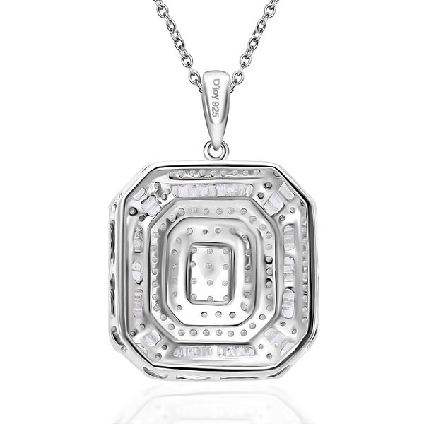 Wei&szlig;er Diamant-Anh&auml;nger mit 45cm Kette - 1,50 ct. image number 5