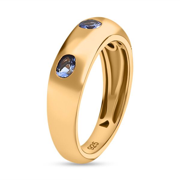 AAA Tansanit Trilogie Ring - 0,53 ct. image number 5