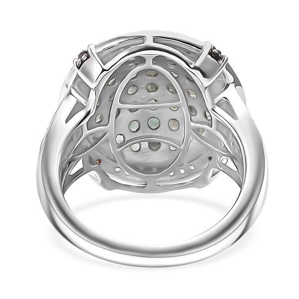 D'Joy AA Alexandrit, Kaffee und wei&szlig;er Zirkon Ring - 2,55 ct. image number 4