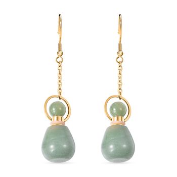 Gr&uuml;ne Aventurin Parf&uuml;mflaschen-Ohrringe - 50 ct.