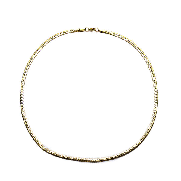 Figaro-Halskette, ca. 60 cm, Edelstahl vergoldet