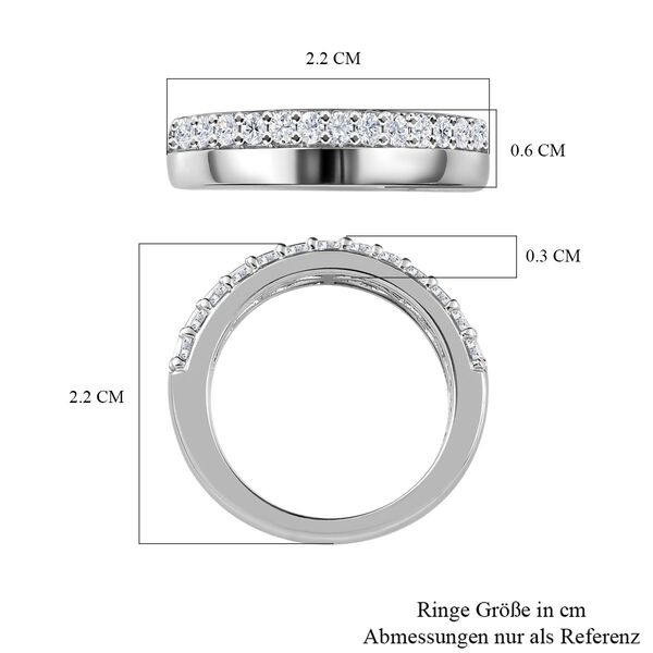 Moissanit Half Eternity Ring - 0,15 ct. image number 6