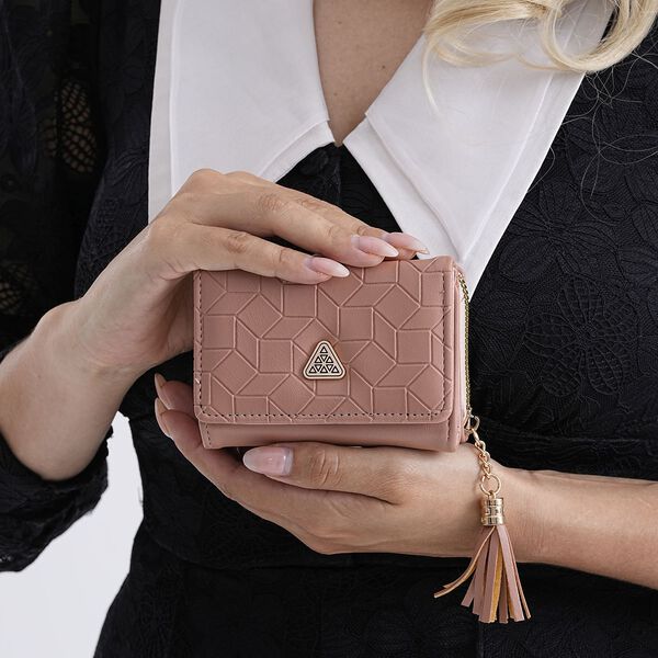 RFID-Geldb&ouml;rse mit Zippverschluss, ca. 20x10x3cm, Rosa image number 2