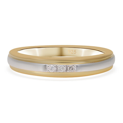 Diamant Ring 925 Silber Bicolor image number 0