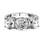 Wei&szlig;er Kristall-Ring, 925 Silber (Gr&ouml;&szlig;e 16.00)