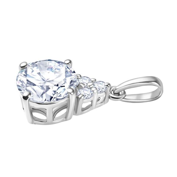 2er Set - D'Joy Moissanit Ring und Anhänger, 925 Silber platiniert (Größe 18.00) (10-15 Werktage Lieferzeit) ca. 2.69 ct image number 8