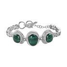 Malachit Armband ca. 18 cm Edelstahl ca. 18.51 ct
