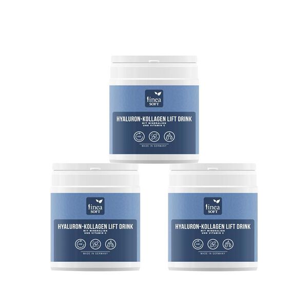 Linea Soft 3er-Set Hyaluron und Collagen Anti-Aging Lift Drink 300 gr - 30 Tage Kur image number 0