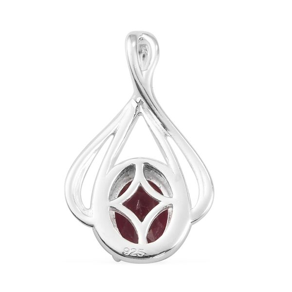 Rhodolith-Granat Anhänger 925 Silber ca. 1,25 ct image number 5