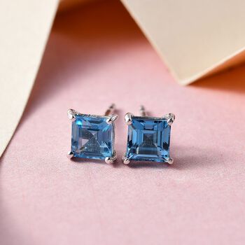 Small Nugget London Blautopas Ohrstecker