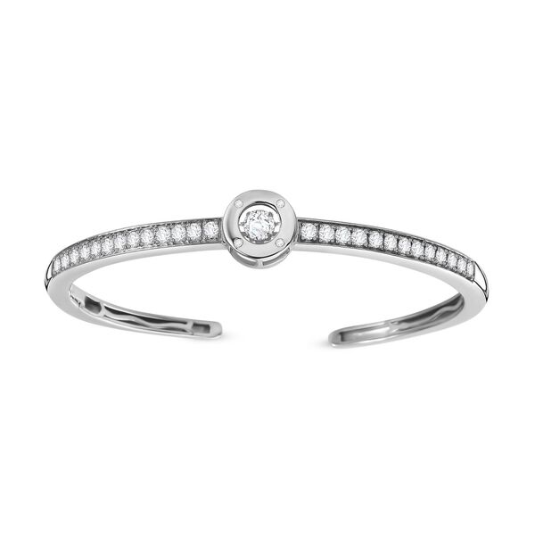 Moissanit Armreif, 925 Silber rhodiniert image number 4