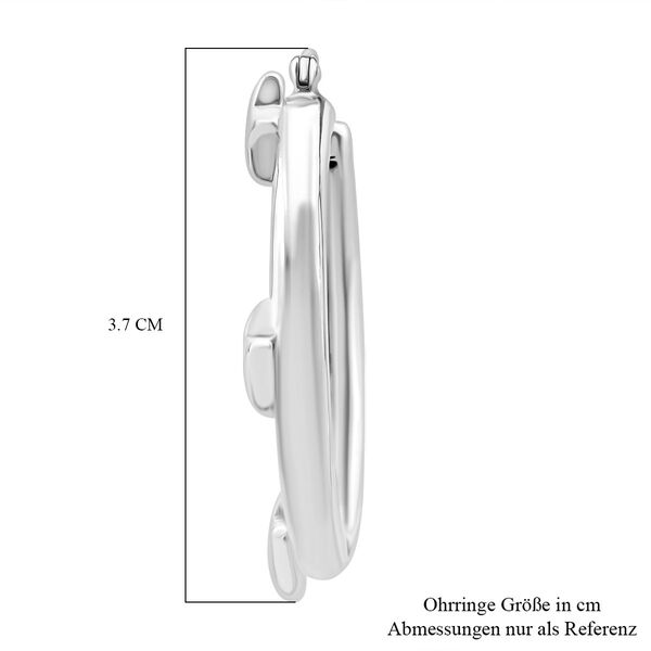 Creolen mit Sternmotiven in 925 Silber image number 5