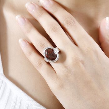 AAA Koprolith und Zirkon Ring - 8,38 ct.