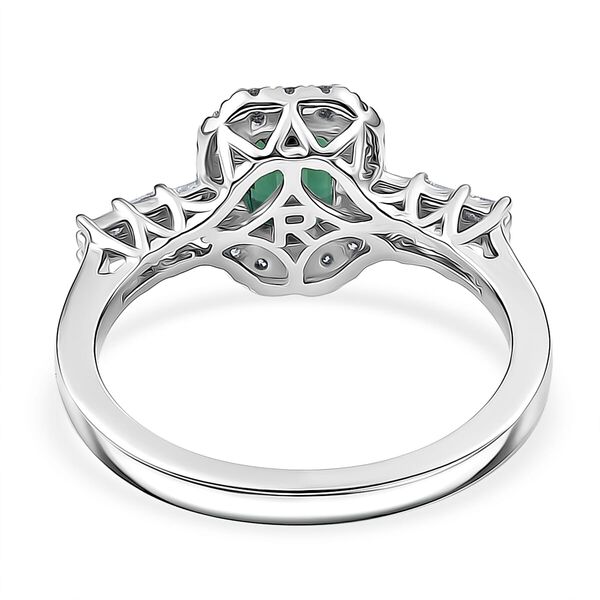 Rhapsody AAAA Pirineu Lagoon Tourmaline, Wei&szlig;er Diamant Ring 950 Platin (Gr&ouml;&szlig;e 16.50) ca. 1,44 ct image number 4