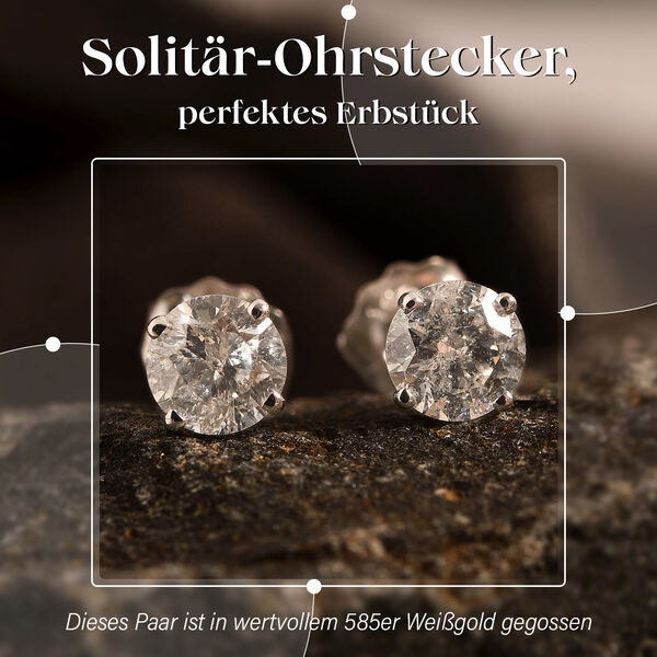 New York Kollektion - IGI zertifizierte Diamant-Ohrringe- 0,65 ct. image number 1