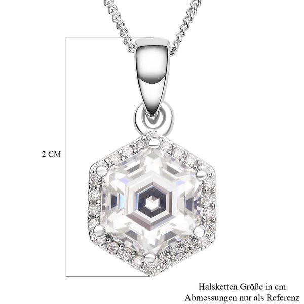 Funkelnde K&ouml;nigin - Moissanit Anh&auml;nger mit Kette - 2,66 ct. image number 5