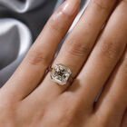 AAA Turkizit und Diamant-Ring, 585 Gelbgold (Größe 17.00) ca. 2,32 ct image number 2