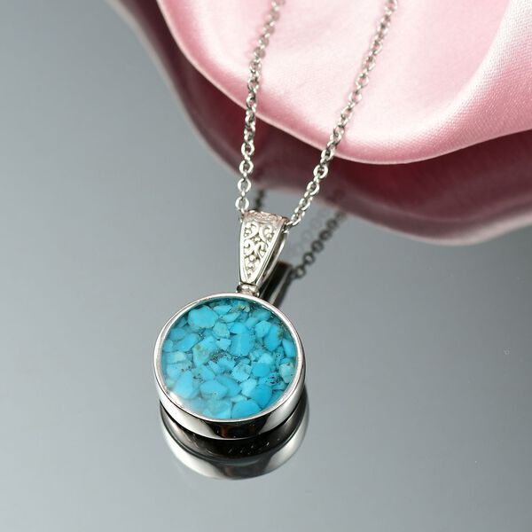 Sleeping Beauty Matrix Türkis Schmuckset ca. 10.00 ct image number 2