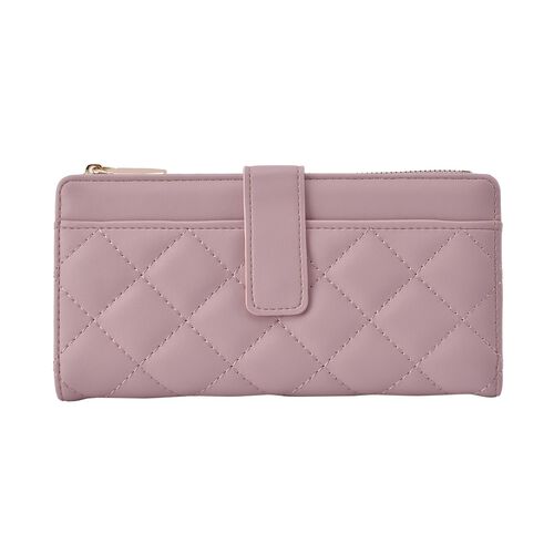 Gesteppte Brieftasche, Beige image number 0