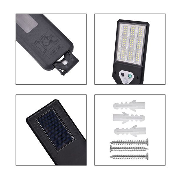 Sensor-Solar-Stra&szlig;enlampe Material, Solar-LED, mit Fernbedienung, schwarz image number 7