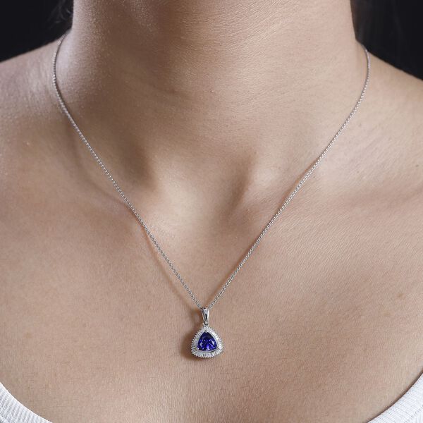 RHAPSODY AAAA Tansanit und VS Diamant Anhänger in 950 Platin - 2,09 ct. image number 8