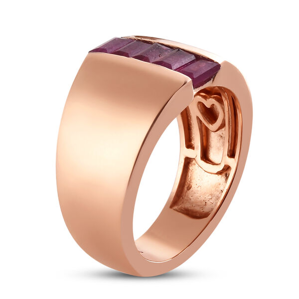 Afrikanischer Rubin-Ring, (Fissure gefüllt), 925 Silber rosévergoldet image number 5