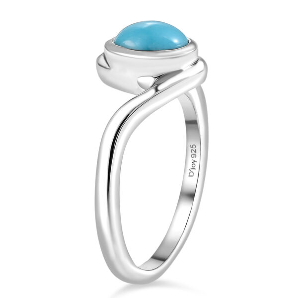 D'Joy Sleeping Beauty T&uuml;rkis Ring 925 Silber rhodiniert (Gr&ouml;&szlig;e 19.00) ca. 1,14 ct image number 4