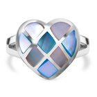 Perlmutt Ring 925 Silber (Größe 20.00)