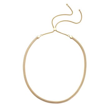 Spiga-Halskette, goldfarben, ca. 45 cm, reiner Edelstahl ca. 22,48g