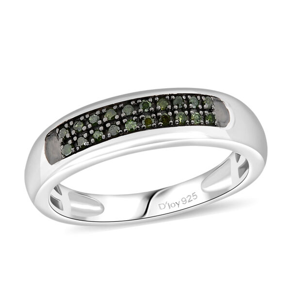 D'Joy gr&uuml;ner Diamant Ring - 0,10 ct. image number 4