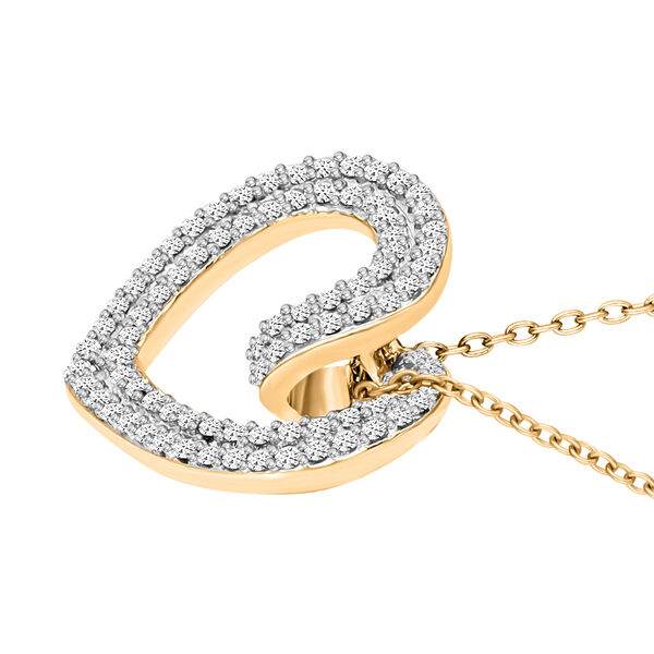 Diamant Anh&auml;nger mit Kette - 0,34 ct. image number 4