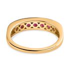Afrikanischer Rubin (Fissure gefüllt) Ring, 925 Silber vergoldet (Größe 18.00) ca. 1.33 ct image number 5