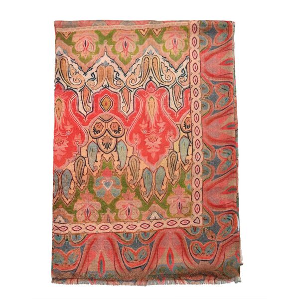 LA MAREY Schal aus 100% Premium-Kaschmir mit Digitaldruck, 70x200 cm, Paisleymuster image number 7