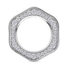 J Francis gefertigt mit SWAROVSKI Zirkonia Anhänger 925 Silber rhodiniert 0.89 ct