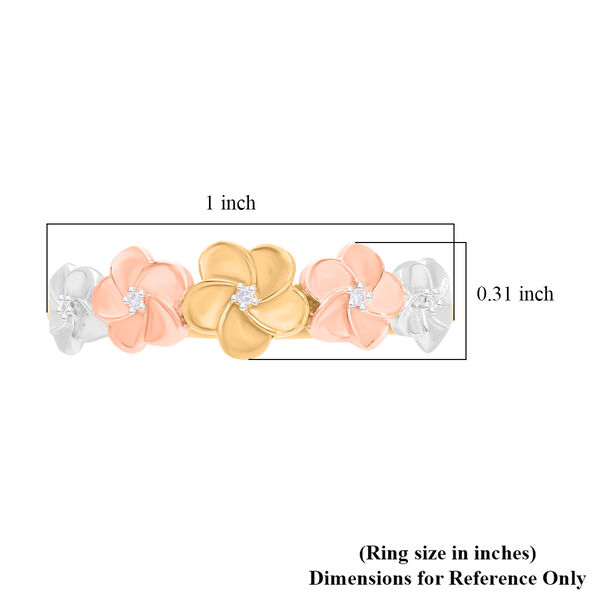 Dreifarbiger Diamant-Ring image number 4
