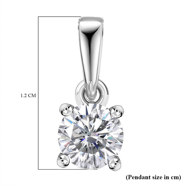 D'Joy Moissanit Anh&auml;nger 925 Silber platiniert ca. 0.46 ct image number 4