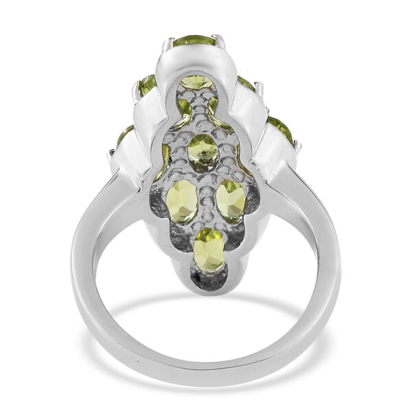 Natürlicher Peridot Ring Edelstahl  ca. 4,58 ct image number 6