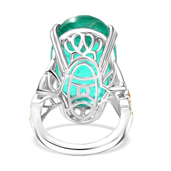 D'Joy Smaragd Triplett Quarz zweifarbiger Ring - 28 ct. image number 6