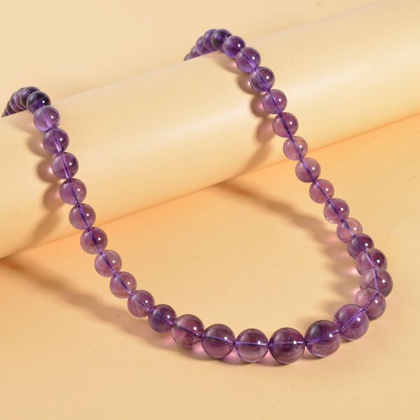 AAA afrikanische Amethyst-Perlen-Halskette, 50cm - 400 ct. image number 2