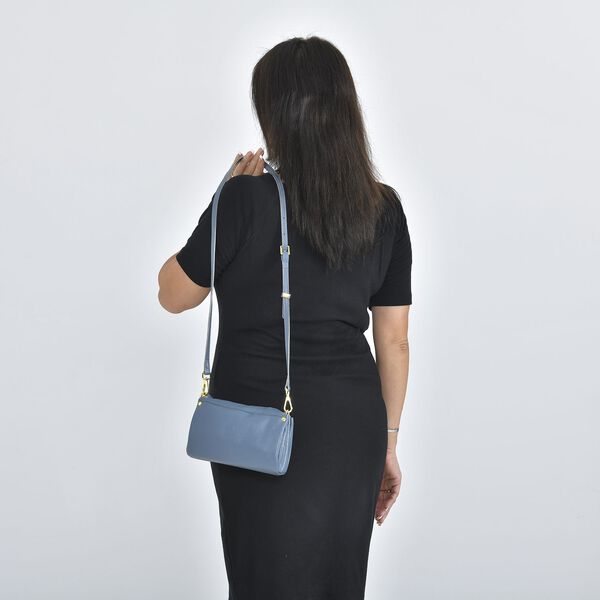 Crossbody Echtleder Handtasche, Schwarz image number 2