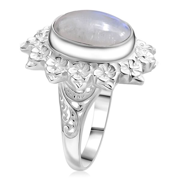 Royal Bali D'Joy Premium Regenbogen Mondstein Ring - 6,31 ct. image number 4
